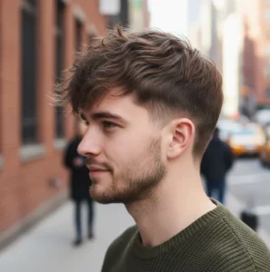 Textured French Crop Mid Fade