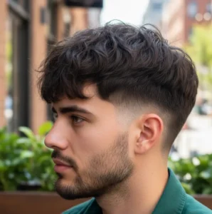 French Crop Mid Fade for Thick Hair