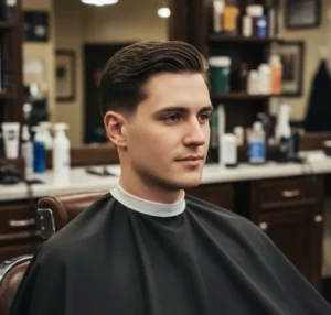 Mid Bald Fade Straight Hair