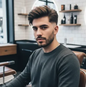 Mid Bald Fade Modern Style