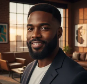 Mid Fade with Sharp Beard Line