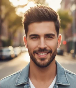 Mid High Fade with Textured Top