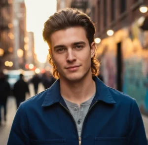 Textured Mid Fade Mullet