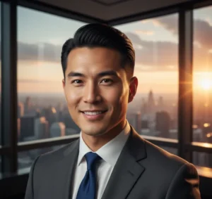 Clean Slick Back Mid Fade