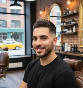 Mid Skin Fade Slick Back