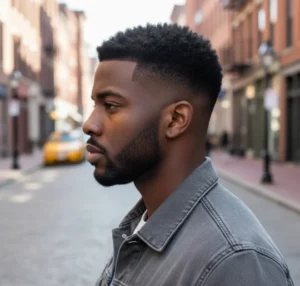 Short Textured Fringe Mid Fade